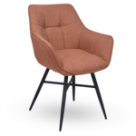 Horeca-Armstoel-ROCCA-Roest-Vintage-Stof