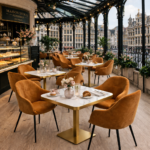 Horeca-Armstoel-TERA-cognac-Velvet-Fluweel