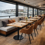 Horeca-Armstoel-TERA-koper-Velvet-Fluweel