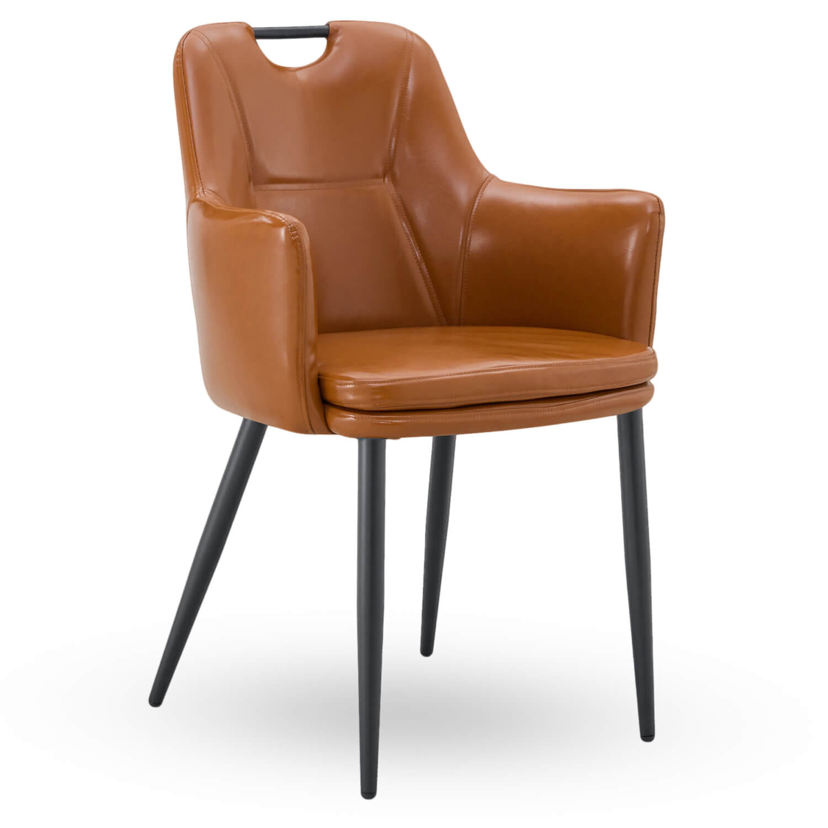 Horeca-Armstoel-VICTORIA-Cognac-Kunstleer Horeca-Armstoel-VICTORIA-Cognac-Kunstleer