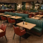 Horeca-Armstoel-VICTORIA-bruin-Kunstleer