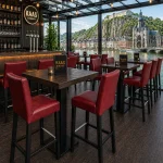 Horeca-Houten-Barstoel-JARNO-bordeaux-Kunstleer
