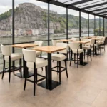 Horeca-Houten-Barstoel-TARA-wit-Kunstleer