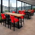 Horeca-Houten-Barstoel-TARA-zwart-Kunstleer-model-mix