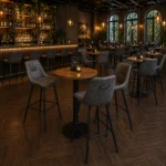 Horeca-Metalen-Barstoel-CARMEN-olijf-Microvezel-new
