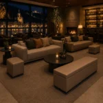 Horeca-Poef-Rechthoek-Taupe-sahra-Kunstleer