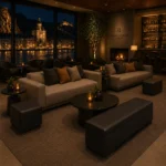 Horeca-Poef-Rechthoek-zwart-Kunstleer