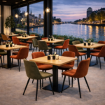 Horeca-Stoel-CARA-roest-Velvet-Fluweel