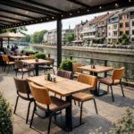 Horeca-Stoel-GUSTO-bruin-Kunstleer