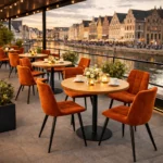 Horeca-Stoel-JADI-roest-Velvet-Fluweel