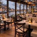 Horeca-Stoel-LILA-wit-Kunstleer