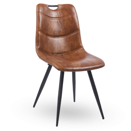 Horeca-Stoel-MARRAKESH-Cognac-Kunstleer