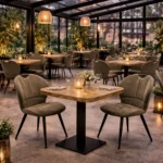 Horeca-Stoel-MIRACLE-olijf-Microvezel