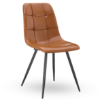Horeca-Stoel-NILA-Cognac-Kunstleer