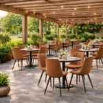 Horeca-Stoel-NILA-Cognac-microvezel