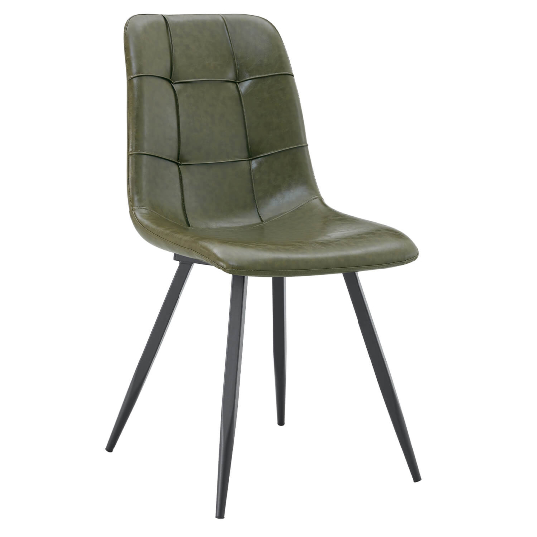 Horeca-Stoel-NILA-Olijf-Kunstleer