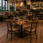 Horeca-Stoel-RIVA-taupe-Kunstleer-new