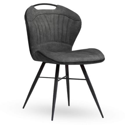 Horeca Stoel - SPLASH - Antraciet Vintage Microvezel