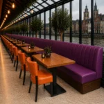 Horeca-Stoel-TARA-ORANGE-Kunstleer