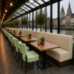 Horeca-Stoel-TARA-mintgroen-Kunstleer