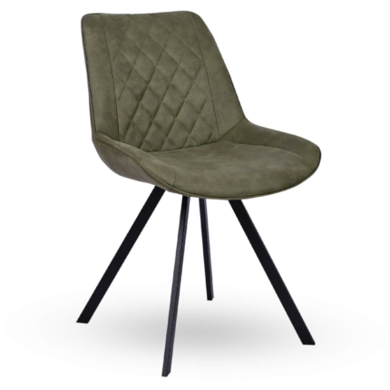 Chaise de Restaurant - TES DIAMOND - Microfibre Vintage Olive