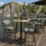 Horeca-Terras-Bar-Armstoel-MILANO-Blauw-Kunststof