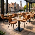 Horeca-stoel-GIBSON-Cognac-Microvezel