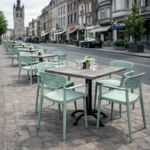 Terrasstoel-COMO-Stapelbaar-mint-green-Kunststof