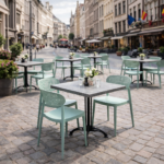 Terrasstoel-COMO-Stapelbaar-mintgreen-Kunststof