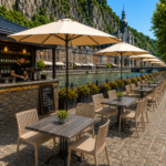 Terrasstoel-EVORA-Stapelbaar-taupe-Kunststof-neww