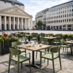 Terrasstoel-LUGANO-Armleuning-Stapelbaar-olijf-Kunststof