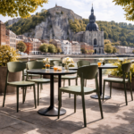 Terrasstoel-LUGANO-Stapelbaar-olijf-Kunststof