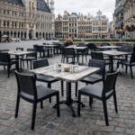 Terrasstoel-PORTO-Armleuning-Stapelbaar-zwart-Kunststof