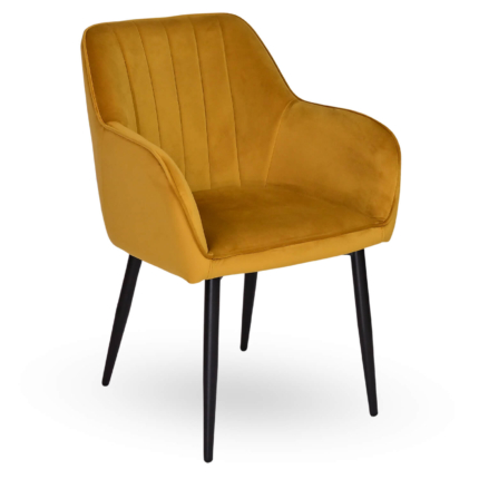 Horeca Armstoel - ARTES - Goud Velvet/Fluweel