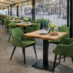 Horeca-Armstoel-ARTES-olijf-Velvet-Fluweel-model-1