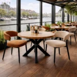 Horeca-Armstoel-BLISS-cognac-Elite-Stof-model-1