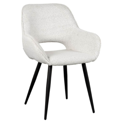 Horeca-Armstoel-FLORE-Creme-Vintage-Boucle