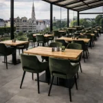 Horeca-Armstoel-FLORE-hunter-Velvet-Fluweel-model-1