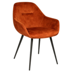 Horeca-Armstoel-Velvet-Fluweel-Oslo-Roest