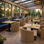 Horeca-Fauteuil-PRAG-Taupe-Kunstleer