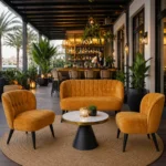 Horeca-Lounge-Bank-BELLINI-goud-fluweel