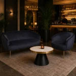 Horeca-Lounge-Bank-CUBA-Zwart-Velvet-Fluweel