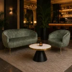 Horeca-Lounge-Bank-CUBA-olijf-Velvet-Fluweel