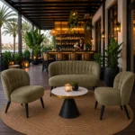 Horeca-Lounge-stoel-BELLINI-olijf-microvezel-new