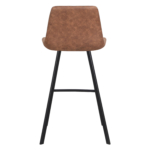 Horeca-Metalen-Barstoel-LUCIANO-Cognac-Microvezel-A