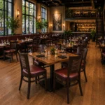 Horeca-Stoel-MELISA-bruin-Kunstleer