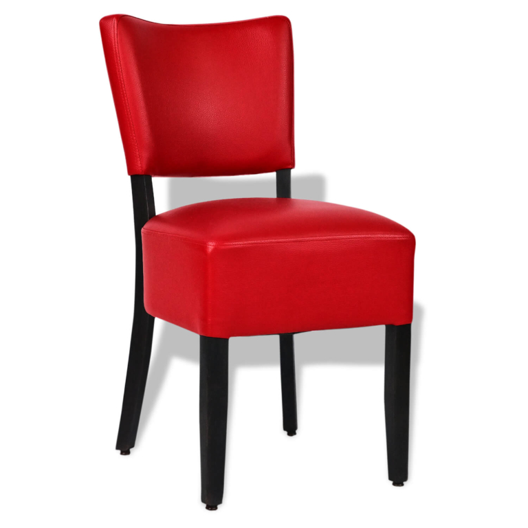 Horeca-Stoel-TARA-Donker-Rood-Kunstleer