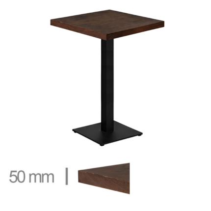 Horeca-Mangohout-Statafel-Met-Onderstel-70x70-Hoogte-113-cm