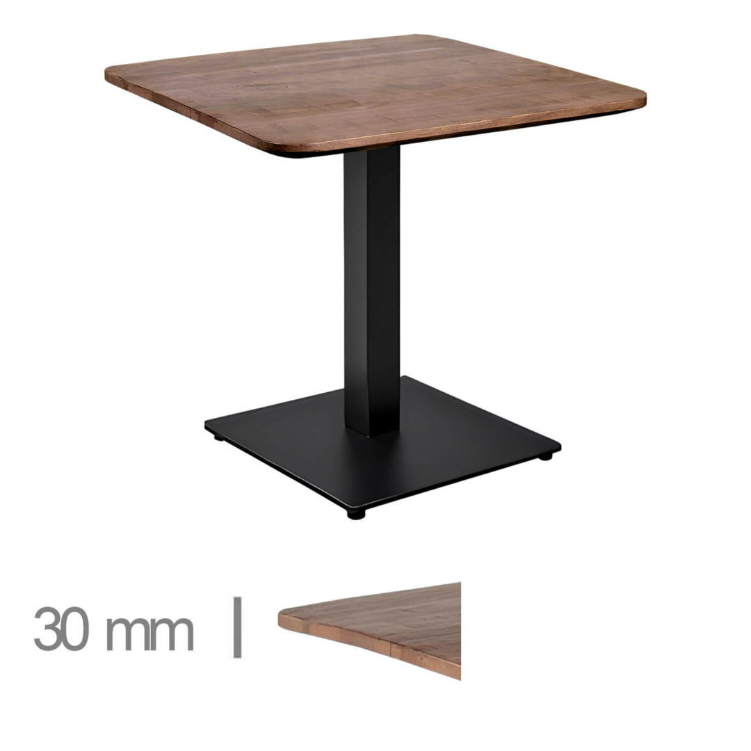 Horeca-Mangohout-Tafel-Met-Klaponderstel-70x70cm-compact-espresso