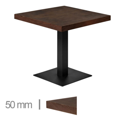 Horeca-Mangohout-Tafel-Met-Onderstel-70x70-cm-mocca